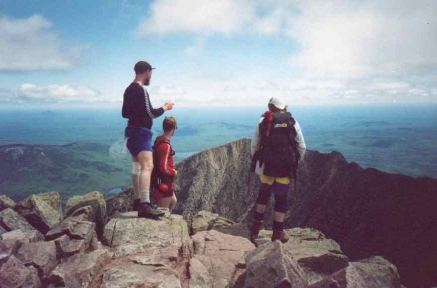 Tim, Rick and Dann on the Summit of Katahdin