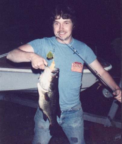 Brad with a bass, 1982