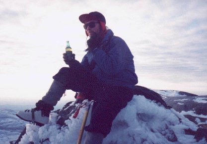 Summit of Monadnock, New Years Day, 1997 (temp was 4 F)