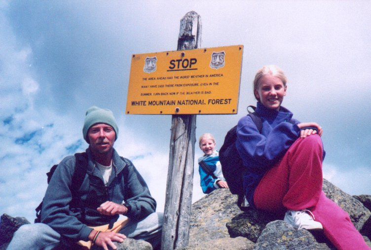 Tim, Michelle and Shannon on Mount Washington