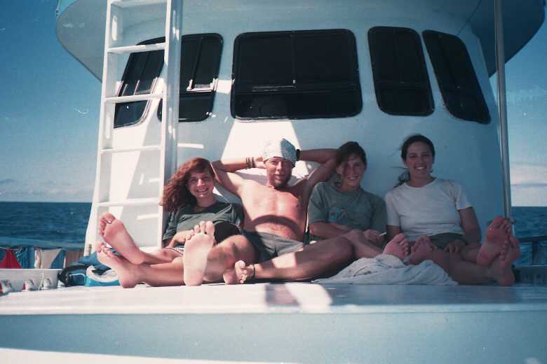 Tim and friends in the Galapagos