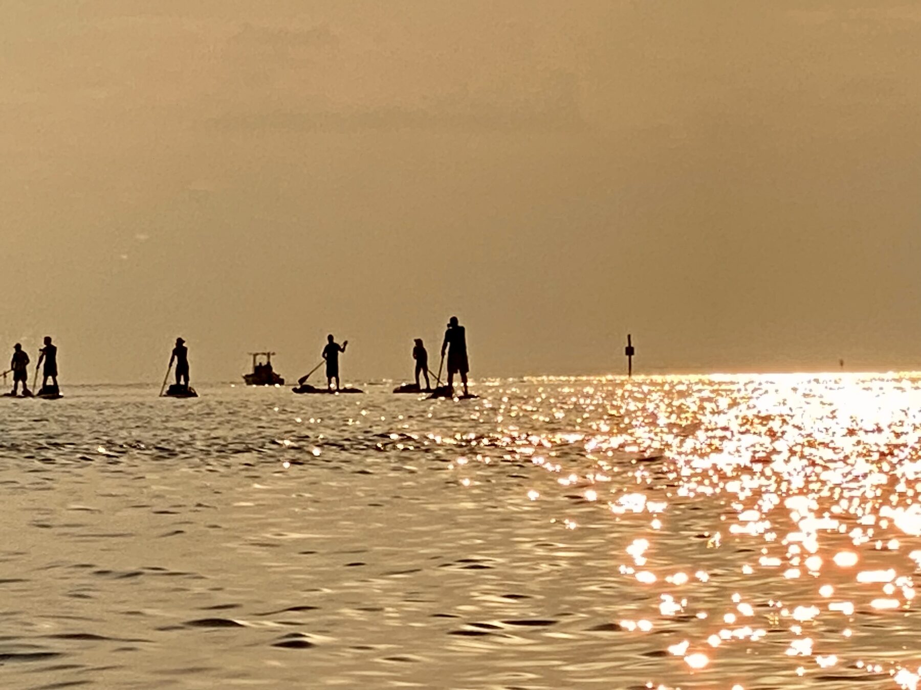 Paddler silhouettes