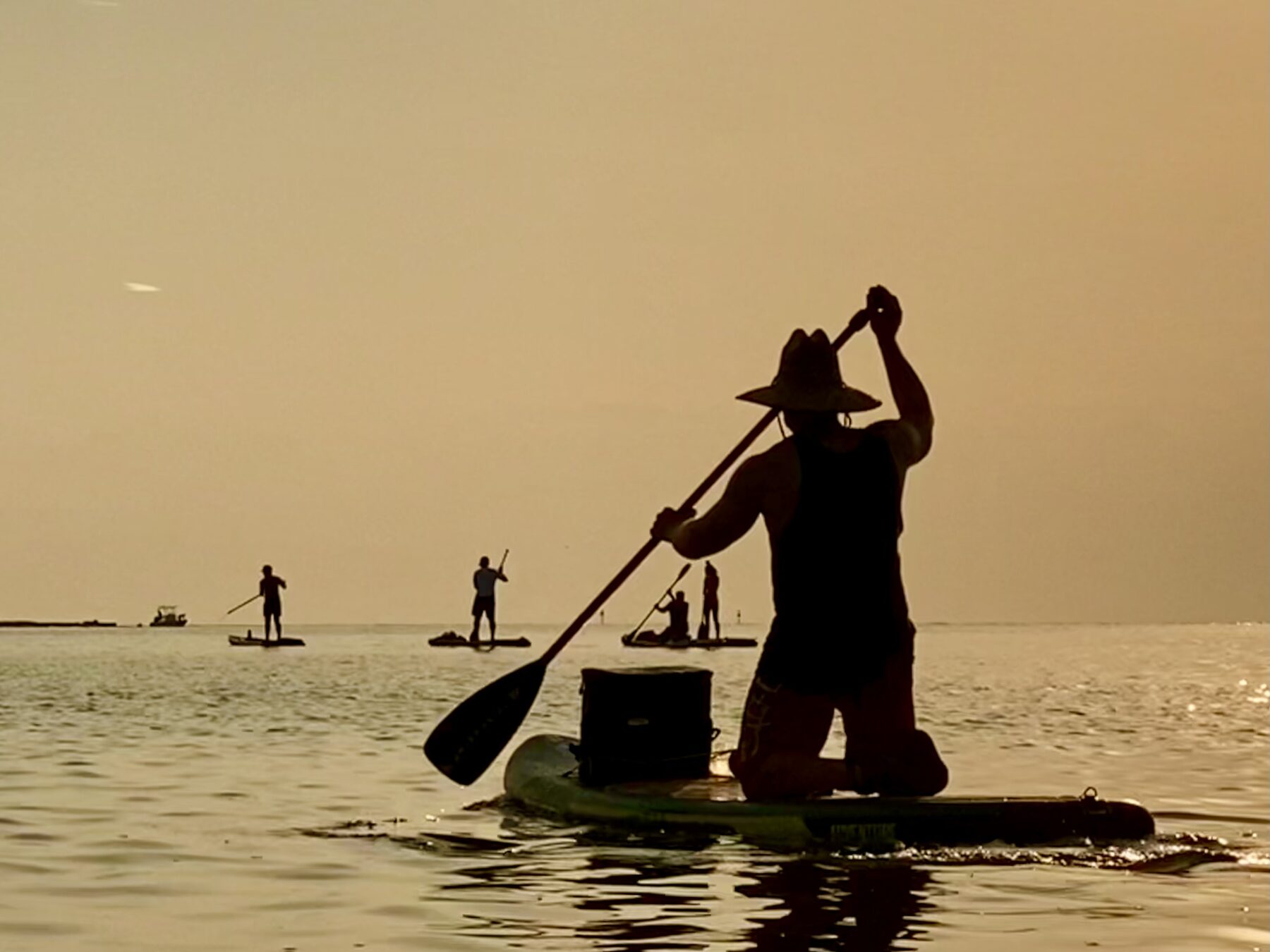 Paddleboarder close-up
