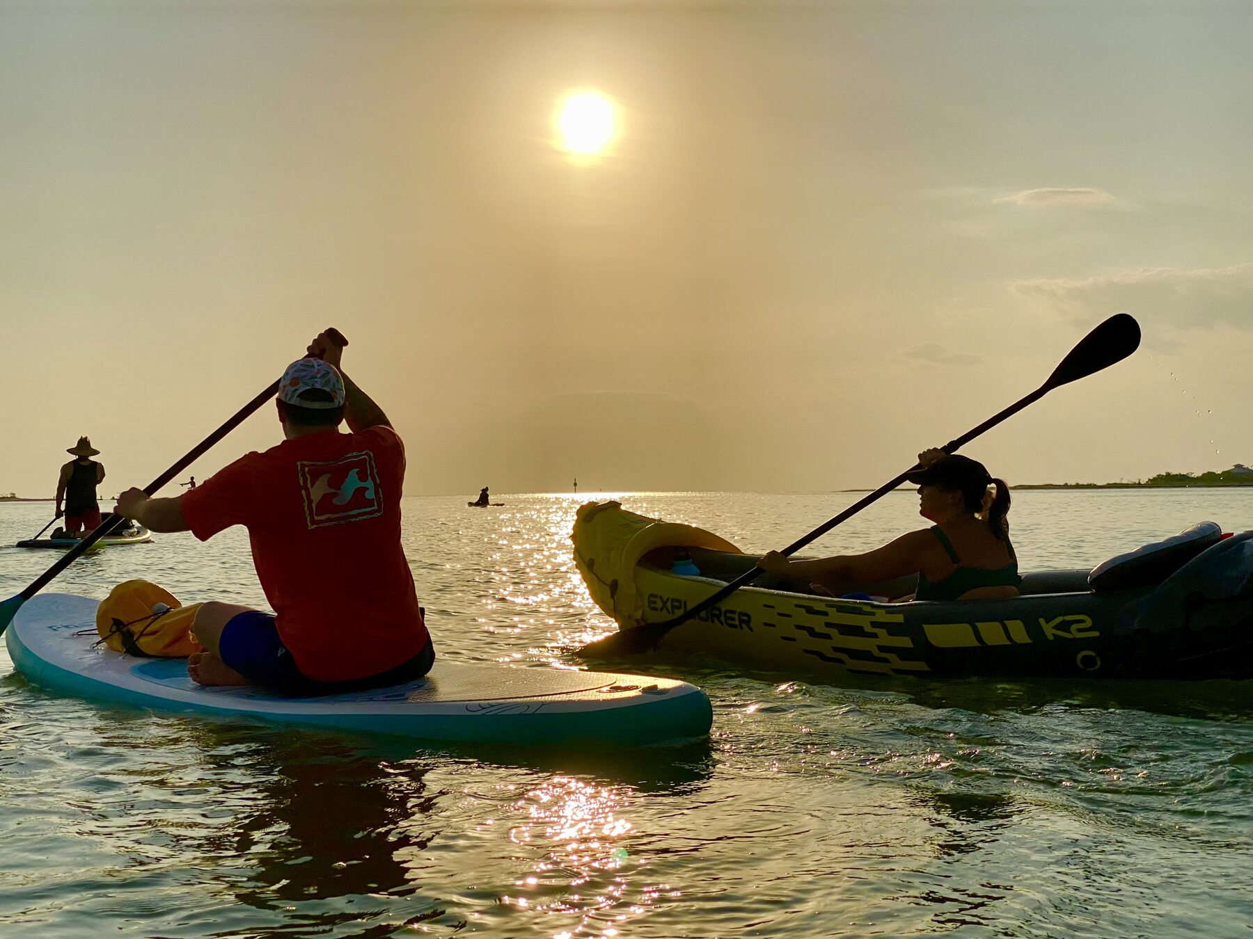 Kayak and paddleboard