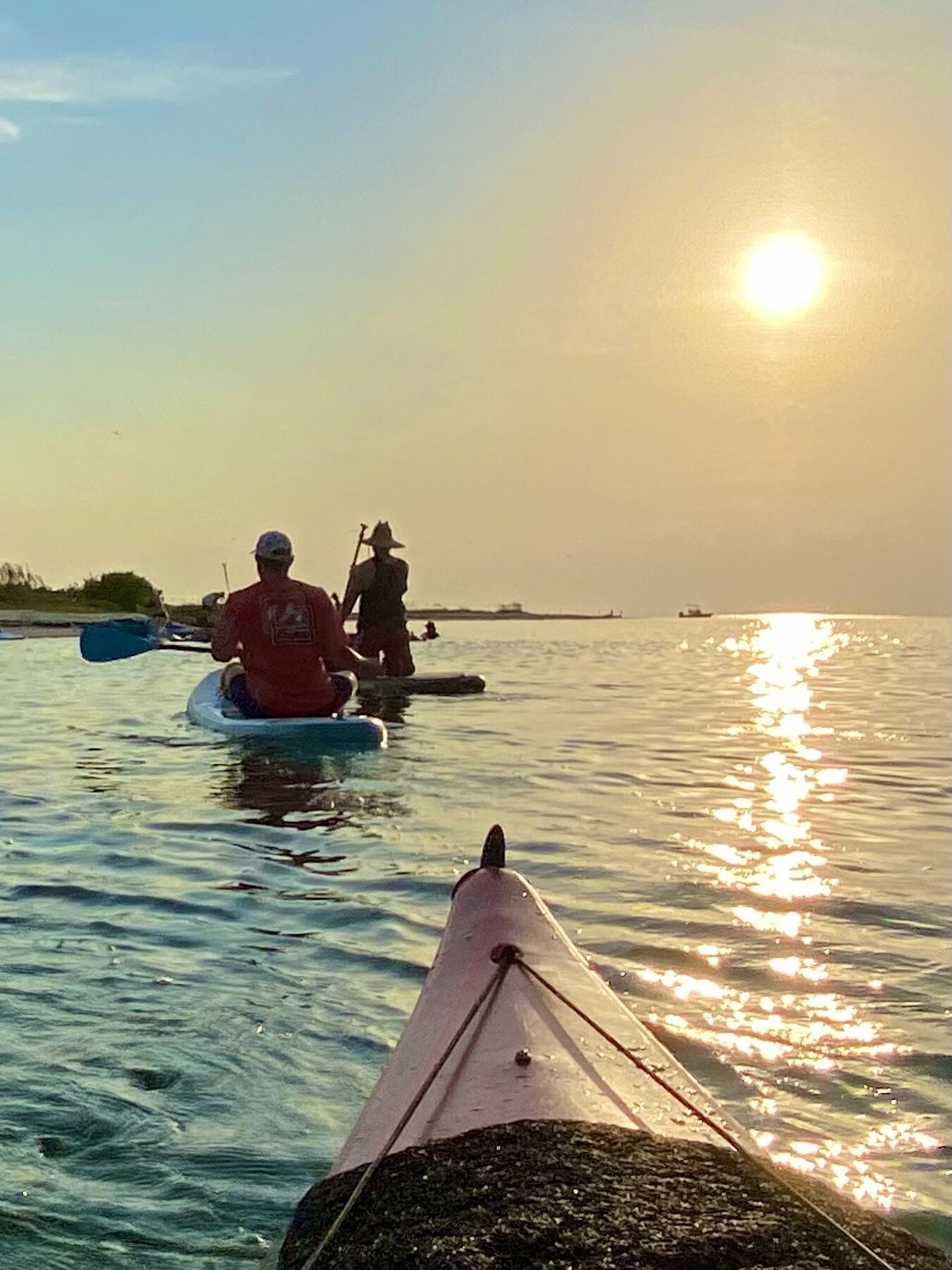 View from kayak bow