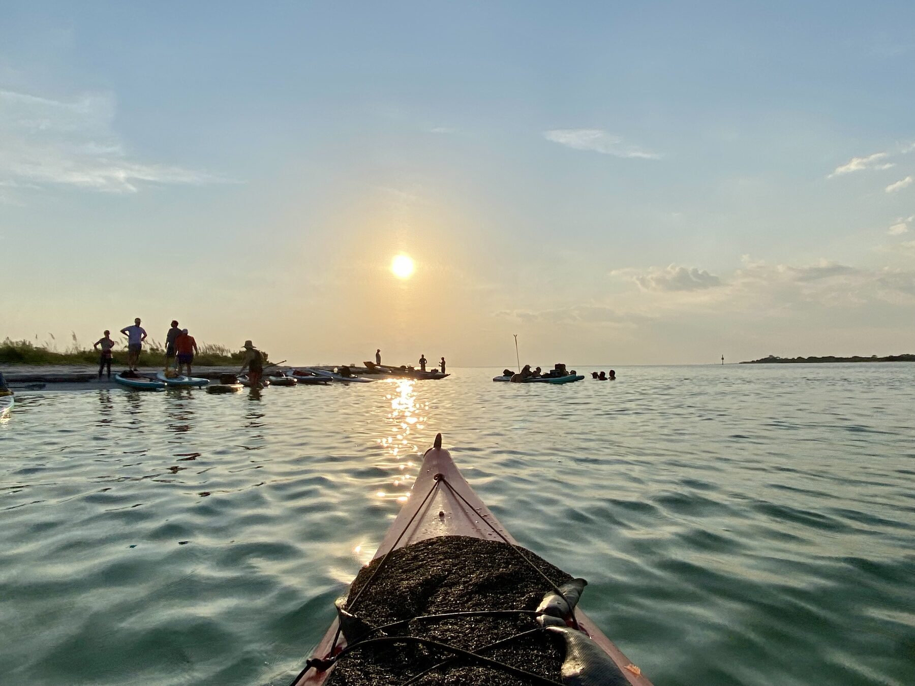 Approaching sandbar