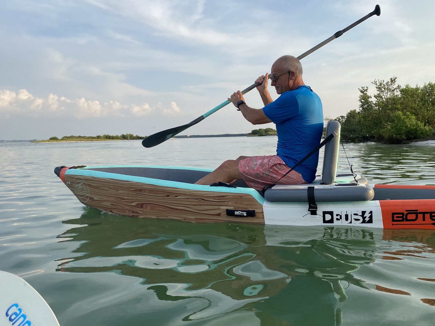 Kayaker arriving