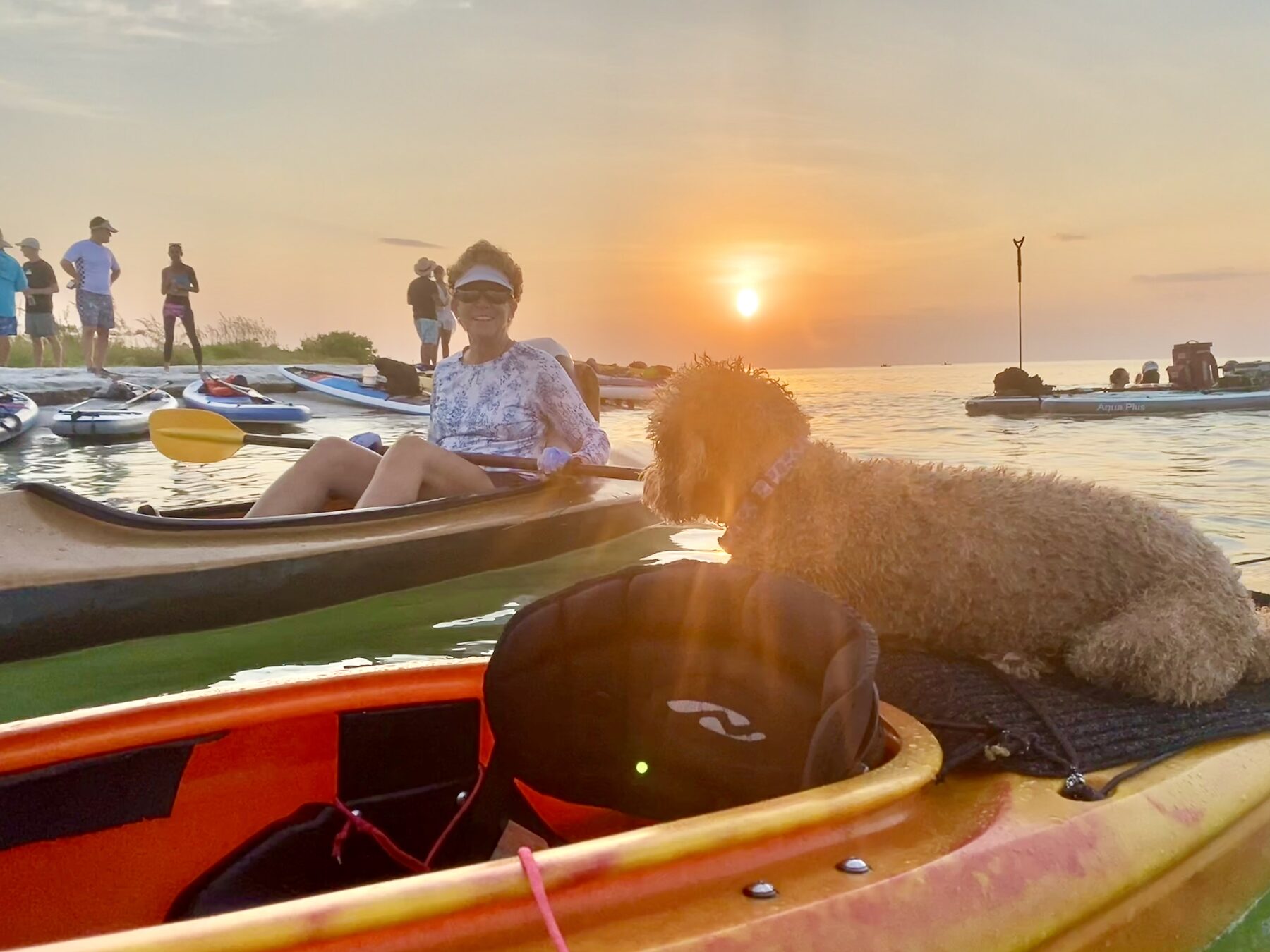 Buddyboy and kayaks