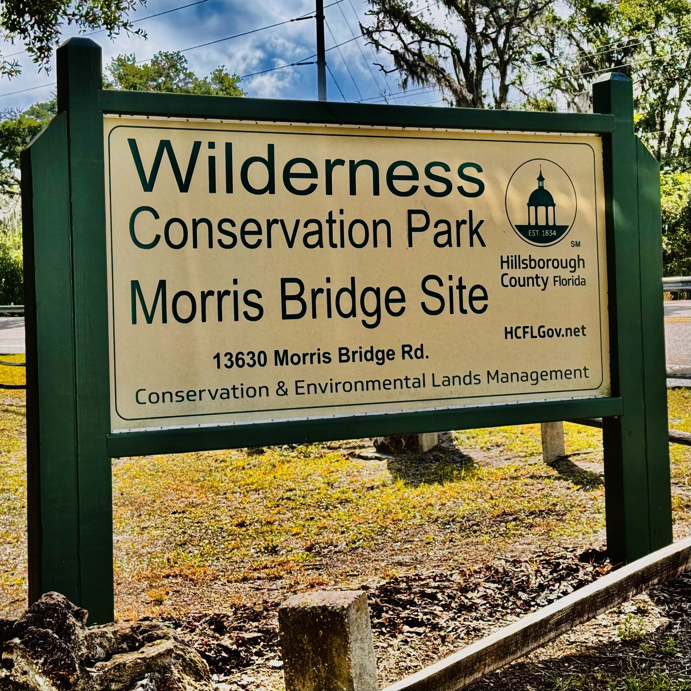 Morris Bridge Conservation Park sign