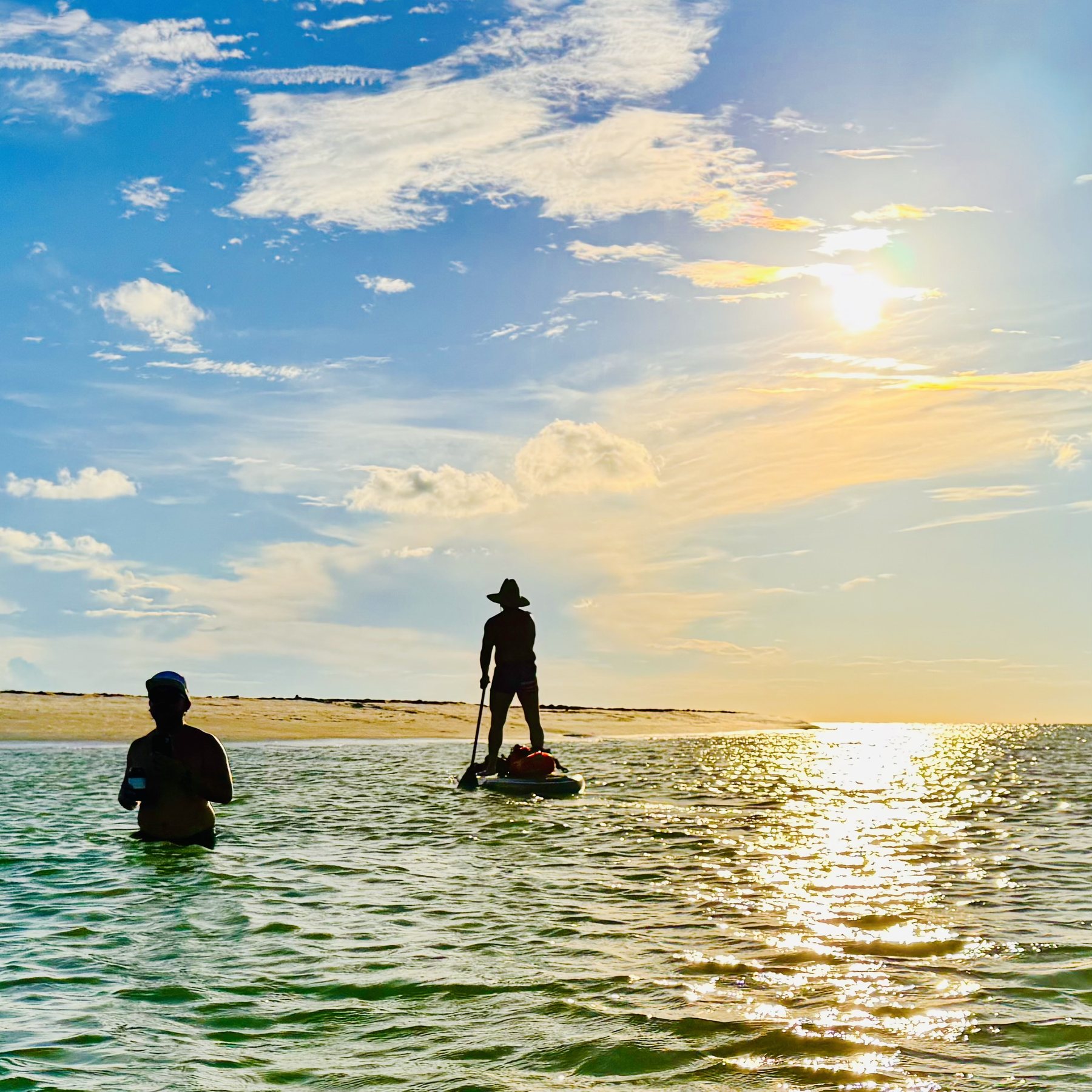 Photo #9: Paddlers slowing down as the sun dropped toward the Gulf