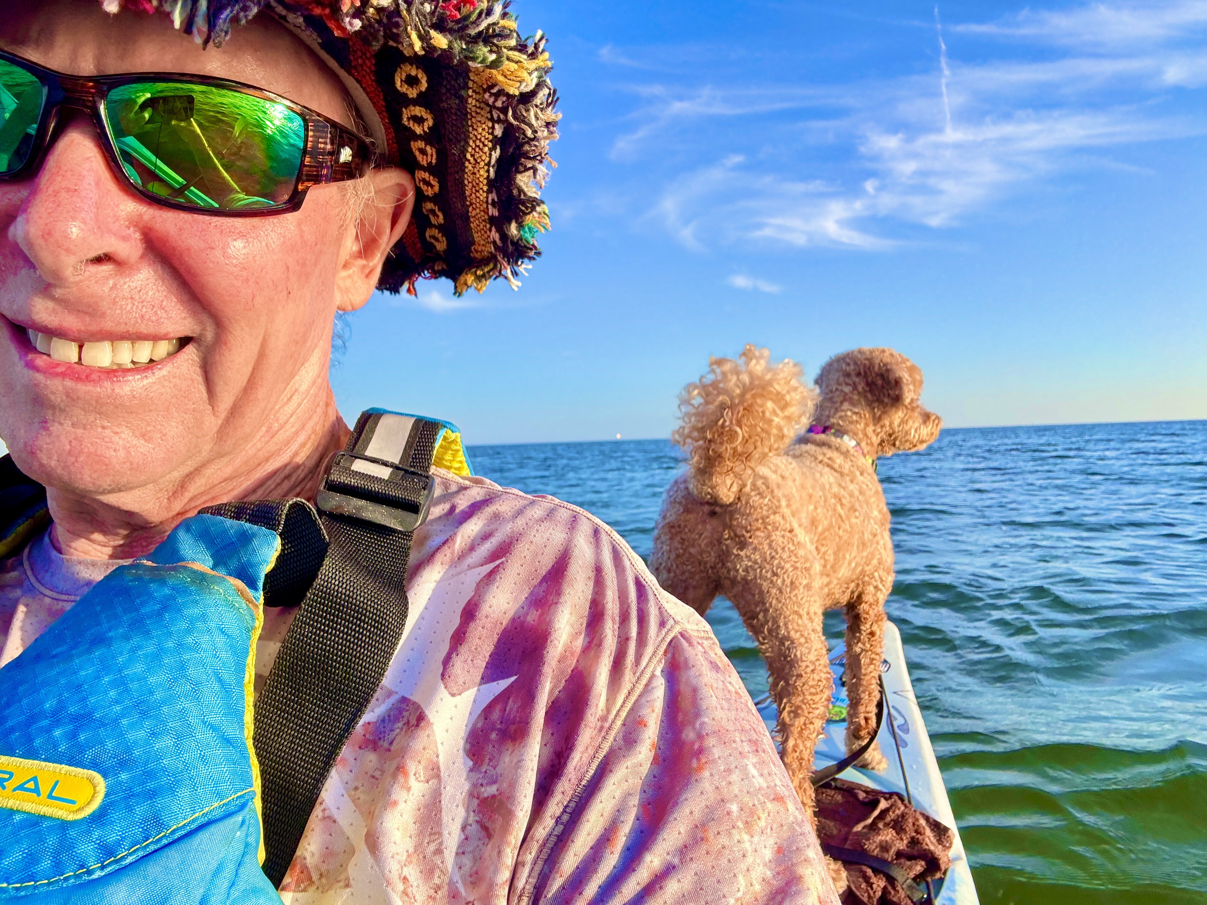 Tim and Buddyboy together on the kayak