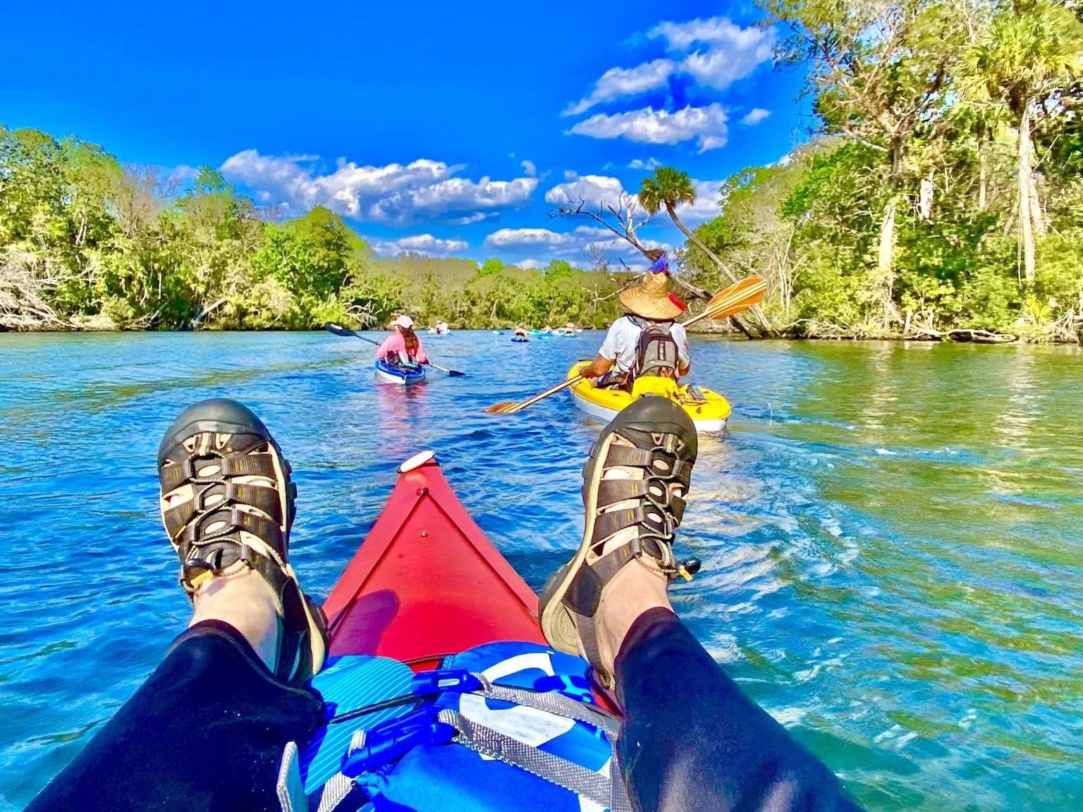 Another feet-up moment beneath one of those spectacular Florida skies.