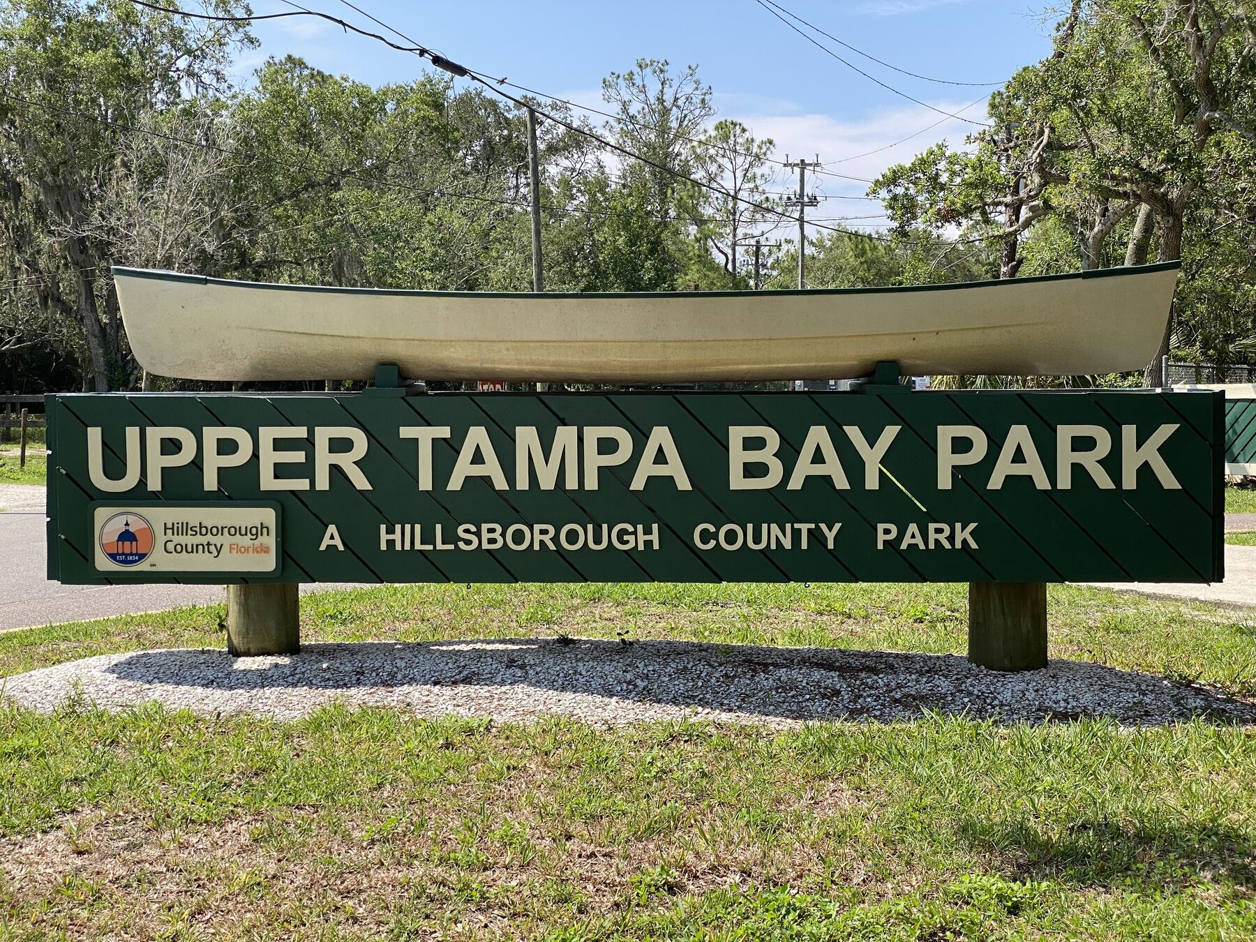 Upper Tampa Bay Park entrance sign