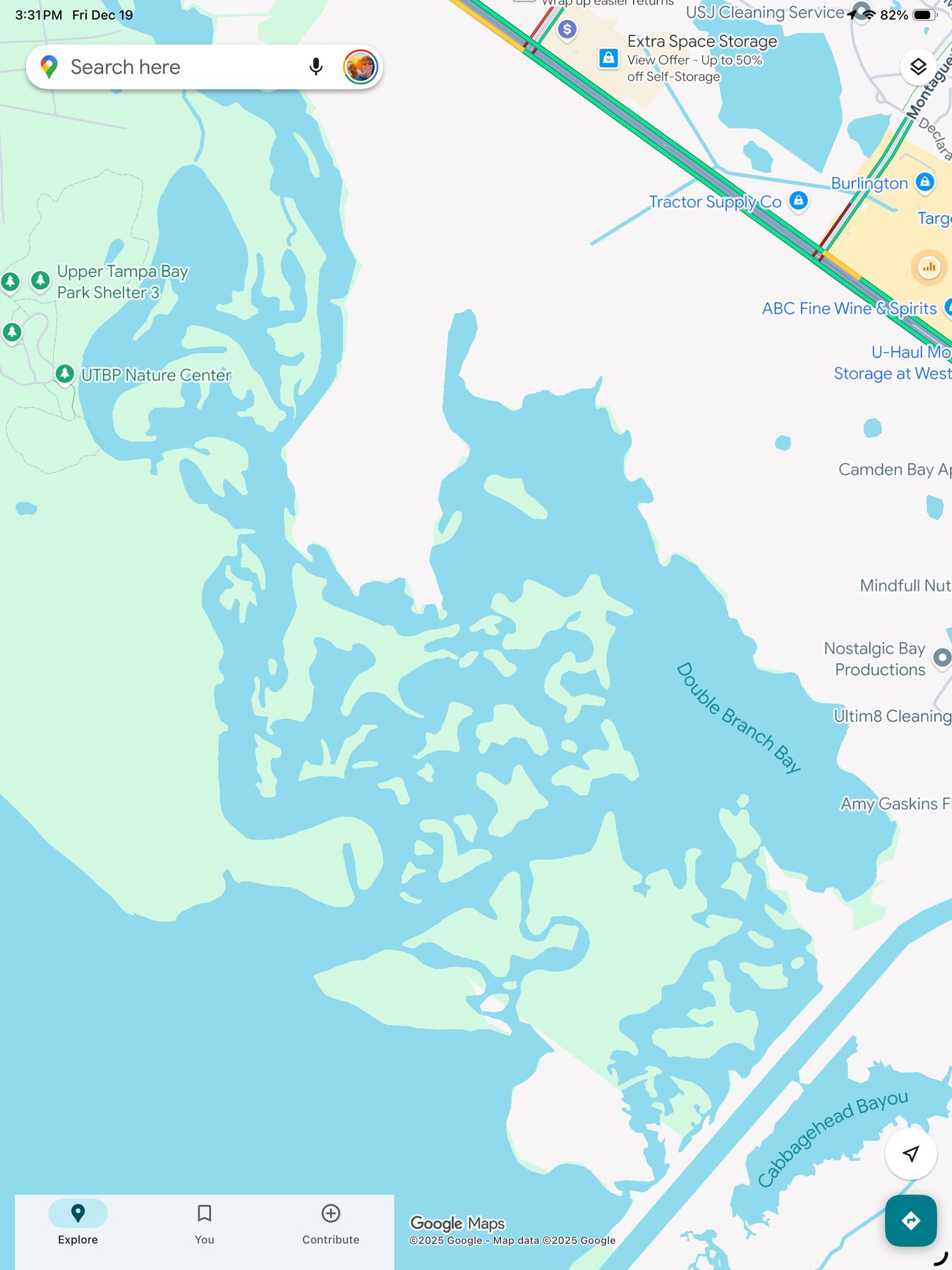 Regional map of Upper Tampa Bay Conservation Park
