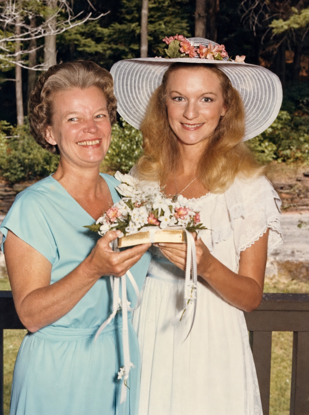 Marty with her mother on her wedding day