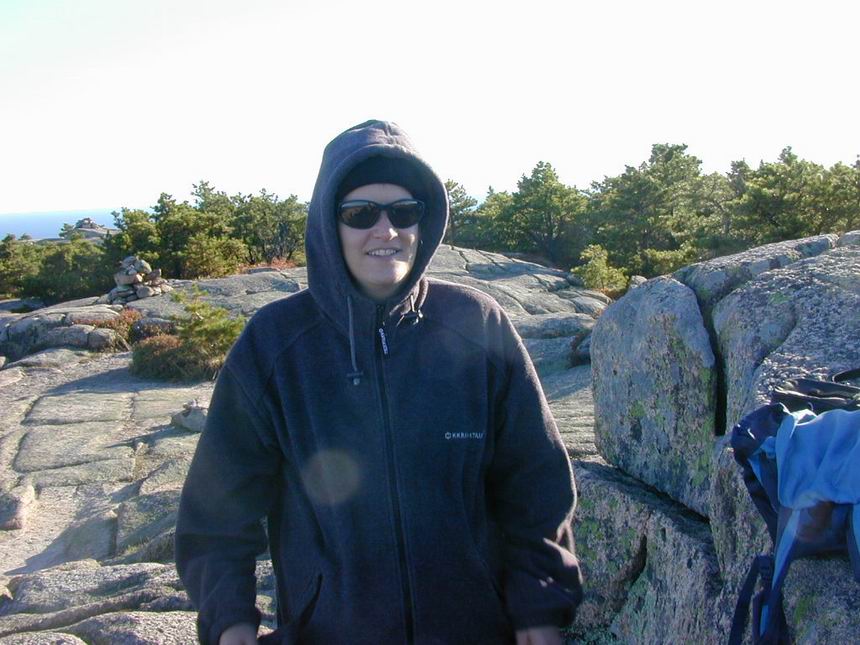 Julie during our Acadia National Park weekend.