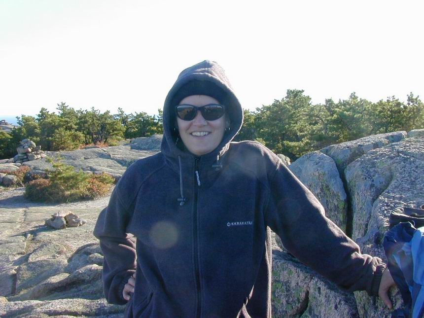 Julie during our Acadia National Park weekend.