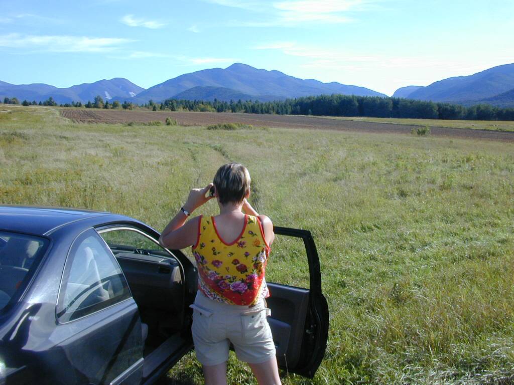 Julie during our Adirondack Mountains lean-to trip.