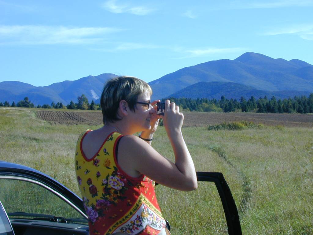 Julie during our Adirondack Mountains lean-to trip.