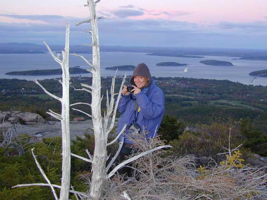 Julie during our Acadia National Park weekend.
