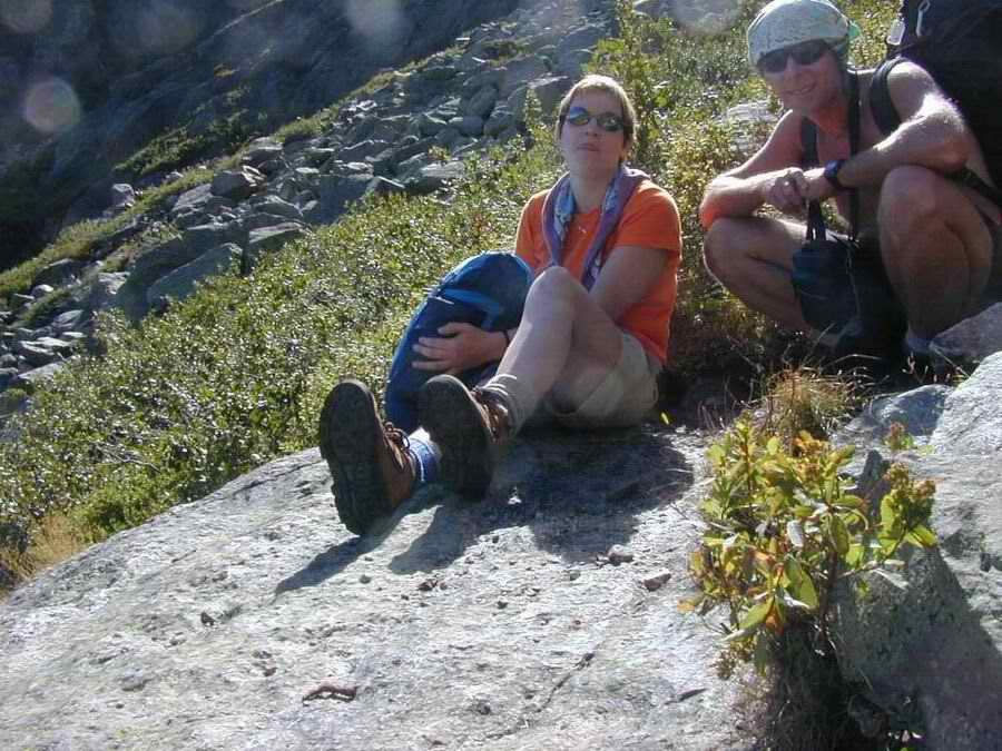 Julie around Mount Washington, where our friendship really began.