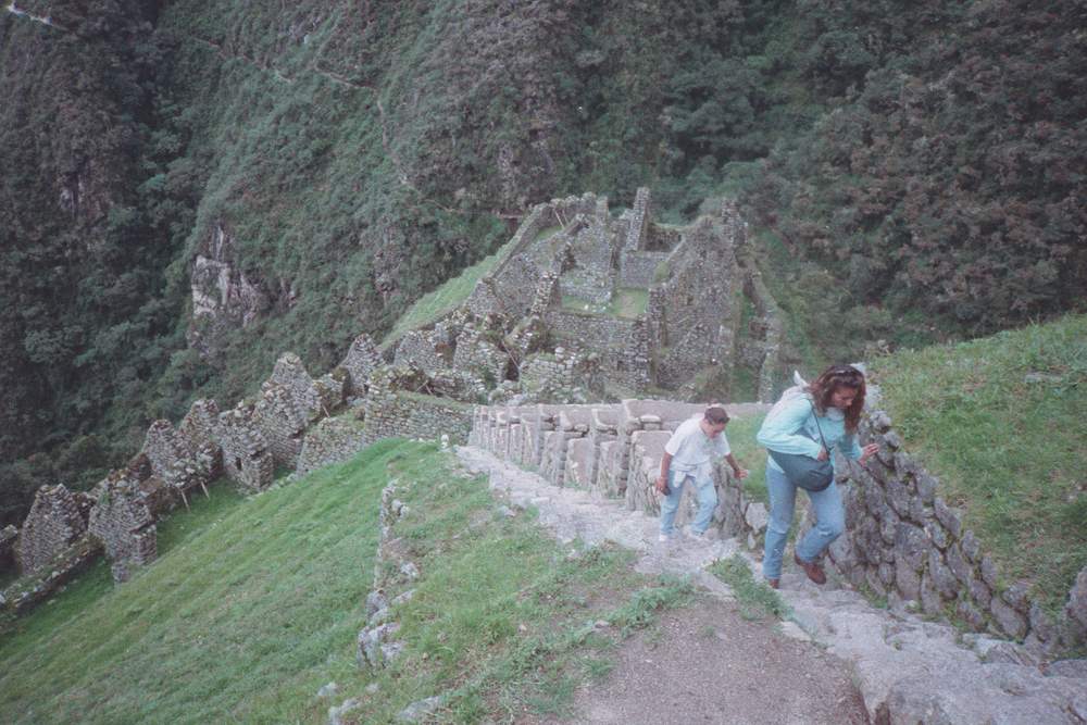Machu Picchu surrounded by the dramatic Andean landscape