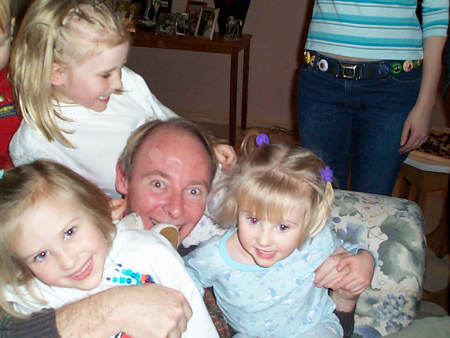 Tim with Kids